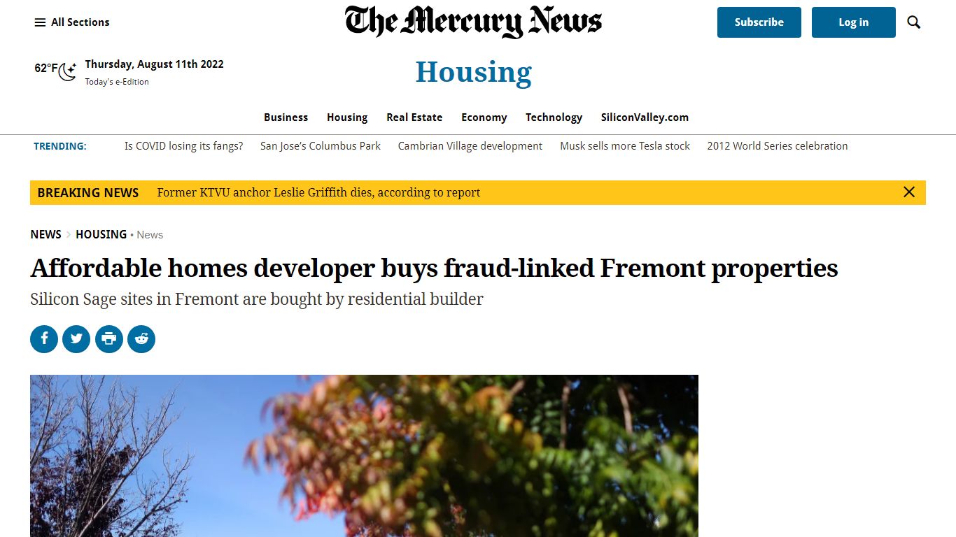 Affordable homes developer buys fraud-linked Fremont ...